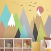 Vinilo Niño Escandinavo De Montaña Agnieszka - Adhesivo De Pared - Revestimiento Sticker Mural Decorativo - 70x105cm