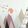 Vinilo Niño Escandinavo De Montaña Katenkka - Adhesivo De Pared - Revestimiento Sticker Mural Decorativo - 40x60cm
