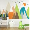 Vinilo Niño Escandinavo De Montaña Shizuka - Adhesivo De Pared - Revestimiento Sticker Mural Decorativo - 50x75cm