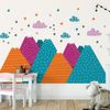 Vinilo Niño Escandinavo De Montaña Nitika - Adhesivo De Pared - Revestimiento Sticker Mural Decorativo - 80x120cm