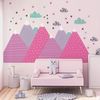 Vinilo Niño Escandinavo De Montaña Unika - Adhesivo De Pared - Revestimiento Sticker Mural Decorativo - 80x120cm