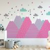 Vinilo Niño Escandinavo De Montaña Unika - Adhesivo De Pared - Revestimiento Sticker Mural Decorativo - 80x120cm