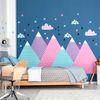 Vinilo Niño Escandinavo De Montaña Natka - Adhesivo De Pared - Revestimiento Sticker Mural Decorativo - 80x120cm