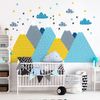 Vinilo Niño Escandinavo De Montaña Kriska - Adhesivo De Pared - Revestimiento Sticker Mural Decorativo - 70x105cm