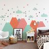 Vinilo Niño Escandinavo De Montaña Lindka - Adhesivo De Pared - Revestimiento Sticker Mural Decorativo - 70x105cm