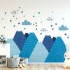 Vinilo Niño Escandinavo De Montaña Pierka - Adhesivo De Pared - Revestimiento Sticker Mural Decorativo - 50x75cm