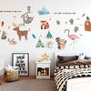 Vinilos De Plumas Y Animales Indios - Adhesivo De Pared - Revestimiento Sticker Mural Decorativo - 90x135cm