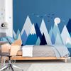 Vinilo Niño Escandinavo De Montaña Suka - Adhesivo De Pared - Revestimiento Sticker Mural Decorativo - 60x90cm