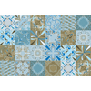 24 Vinilos Azulejos Azulejos Bendigo - Adhesivo De Pared - Revestimiento Sticker Mural Decorativo - 80x120cm-24stickers20x20cm