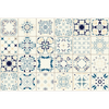 24 Vinilos Azulejos Azulejos Girolamo - Adhesivo De Pared - Revestimiento Sticker Mural Decorativo - 40x60cm-24stickers10x10cm