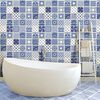 9 Vinilo Baldosas Azulejos Bartolomeo - Adhesivo De Pared - Revestimiento Sticker Mural Decorativo - 30x30cm-9stickers10x10cm