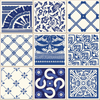 9 Vinilo Baldosas Azulejos Bartolomeo - Adhesivo De Pared - Revestimiento Sticker Mural Decorativo - 30x30cm-9stickers10x10cm