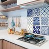 9 Vinilo Baldosas Azulejos Bartolomeo - Adhesivo De Pared - Revestimiento Sticker Mural Decorativo - 30x30cm-9stickers10x10cm