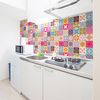 60 Vinilo Baldosas Azulejos Amarilis - Adhesivo De Pared - Revestimiento Sticker Mural Decorativo - 120x200cm-60stickers20x20cm