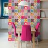 60 Vinilo Baldosas Azulejos Amarilis - Adhesivo De Pared - Revestimiento Sticker Mural Decorativo - 120x200cm-60stickers20x20cm