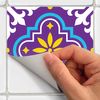 9 Vinilos Azulejos Lidwina Lidwina - Adhesivo De Pared - Revestimiento Sticker Mural Decorativo - 30x30cm-9stickers10x10cm