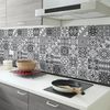 30 Vinilos Baldosas De Cemento Azulejos Trufia - Adhesivo Pared - Sticker Revestimiento - 100x120cm-30stickers20x20cm