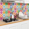 30 Vinilo Baldosas Azulejos Zorana - Adhesivo De Pared - Revestimiento Sticker Mural Decorativo - 50x60cm-30stickers10x10cm