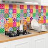 30 Vinilos Baldosas De Cemento Azulejos Roberta - Adhesivo Pared - Sticker Revestimiento - 75x90cm-30stickers15x15cm