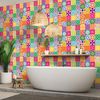 60 Vinilo Baldosas Azulejos Willia - Adhesivo De Pared - Revestimiento Sticker Mural Decorativo - 120x200cm-60stickers20x20cm