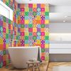 60 Vinilo Baldosas Azulejos Willia - Adhesivo De Pared - Revestimiento Sticker Mural Decorativo - 120x200cm-60stickers20x20cm