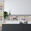 24 Vinilos Baldosas De Cemento Azulejos Yago - Adhesivo Pared - Sticker Revestimiento - 60x90cm-24stickers15x15cm