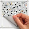 9 Vinilos Terrazzo Stintino - Adhesivo De Pared - Revestimiento Sticker Mural Decorativo - 30x30cm-9stickers10x10cm