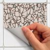 60 Vinilo Baldosas Terrazzo Dolce Acqua - Adhesivo De Pared - Revestimiento Sticker Mural Decorativo - 90x150cm-60stickers15x15cm