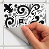 30 Vinilo Baldosas Azulejos Lucinia - Adhesivo De Pared - Revestimiento Sticker Mural Decorativo - 75x90cm-30stickers15x15cm