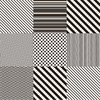 9 Vinilo Baldosas Étnico Kanazawa - Adhesivo De Pared - Revestimiento Sticker Mural Decorativo - 45x45cm-9stickers15x15cm
