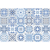 24 Vinilos Baldosas De Cemento Azulejos Triano - Adhesivo Pared - Sticker Revestimiento - 40x60cm-24stickers10x10cm