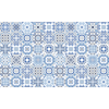 60 Vinilos Baldosas De Cemento Azulejos Denzelia - Adhesivo Pared - Sticker Revestimiento - 90x150cm-60stickers15x15cm