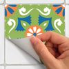 9 Vinilos Azulejos Alinda - Adhesivo De Pared - Revestimiento Sticker Mural Decorativo - 45x45cm-9stickers15x15cm
