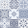 9 Vinilos Baldosas De Cemento Azulejos Pesatoni - Adhesivo Pared - Sticker Revestimiento - 60x60cm-9stickers20x20cm