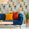 30 Vinilo Baldosas Azulejos Geralfia - Adhesivo De Pared - Revestimiento Sticker Mural Decorativo - 50x60cm-30stickers10x10cm