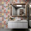 60 Vinilo Baldosas Azulejos Thoviga - Adhesivo De Pared - Revestimiento Sticker Mural Decorativo - 60x100cm-60stickers10x10cm