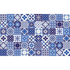 60 Vinilos Baldosas De Cemento Azulejos Satio - Adhesivo Pared - Sticker Revestimiento - 60x100cm-60stickers10x10cm