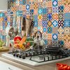 30 Vinilo Baldosas Azulejos Grenadia - Adhesivo De Pared - Revestimiento Sticker Mural Decorativo - 75x90cm-30stickers15x15cm