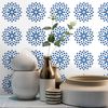 9 Vinilos Azulejos Bohemio Iolani - Adhesivo De Pared - Revestimiento Sticker Mural Decorativo - 60x60cm-9stickers20x20cm