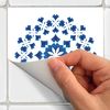 9 Vinilos Azulejos Bohemio Iolani - Adhesivo De Pared - Revestimiento Sticker Mural Decorativo - 60x60cm-9stickers20x20cm