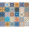 30 Vinilo Baldosas Azulejos Ricardino - Adhesivo De Pared - Revestimiento Sticker Mural Decorativo - 100x120cm-30stickers20x20cm