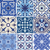 9 Vinilos Azulejos Eviana - Adhesivo De Pared - Revestimiento Sticker Mural Decorativo - 45x45cm-9stickers15x15cm