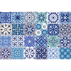 24 Vinilos Baldosas De Cemento Azulejos Philipa - Adhesivo Pared - Sticker Revestimiento - 40x60cm-24stickers10x10cm