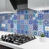 24 Vinilos Baldosas De Cemento Azulejos Philipa - Adhesivo Pared - Sticker Revestimiento - 40x60cm-24stickers10x10cm