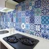 30 Vinilos Baldosas De Cemento Azulejos Ditha - Adhesivo Pared - Sticker Revestimiento - 100x120cm-30stickers20x20cm