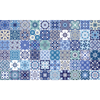 60 Vinilos Baldosas De Cemento Azulejos Enora - Adhesivo Pared - Sticker Revestimiento - 60x100cm-60stickers10x10cm