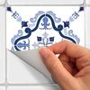 9 Vinilos Azulejos Amelia - Adhesivo De Pared - Revestimiento Sticker Mural Decorativo - 30x30cm-9stickers10x10cm