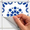 60 Vinilos Azulejos Oriental Qena - Adhesivo De Pared - Revestimiento Sticker Mural Decorativo - 90x150cm-60stickers15x15cm