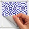 9 Vinilos Azulejos Oriental Bahla - Adhesivo De Pared - Revestimiento Sticker Mural Decorativo - 30x30cm-9stickers10x10cm