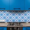 30 Vinilos Baldosas De Cemento Azulejos Renzo - Adhesivo Pared - Sticker Revestimiento - 75x90cm-30stickers15x15cm